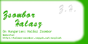 zsombor halasz business card