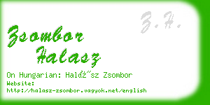 zsombor halasz business card